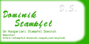 dominik stampfel business card